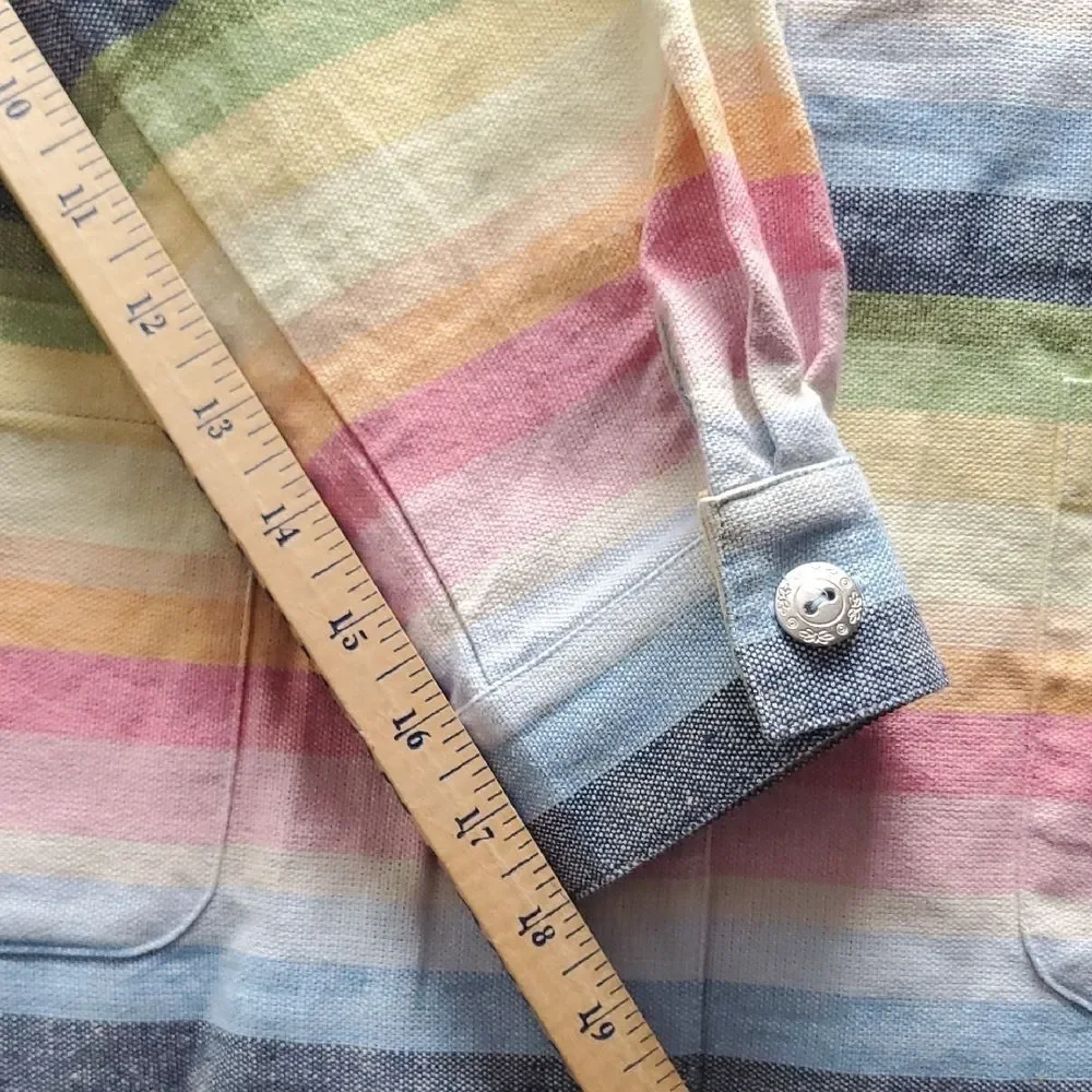 ALFRED DRUNNER | 12 WOMEN'S | JACKET BUTTON DOWN SHIRT  in RAINBOW 19232 29961 - Picture 12 of 16